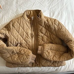 Princess Polly tan quilted jacket